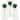 5" Iron Shamrock St Patricks Day Clover Leaf on 10" Garden Planter or Garden Floral Stake, Set of 6
