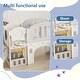 preview thumbnail 10 of 20, Toddler Slide, 11 in 1 Baby Slide Playground with Basketball Hoop and Extra long aisle, Strong swing, Easy Assembly Playset