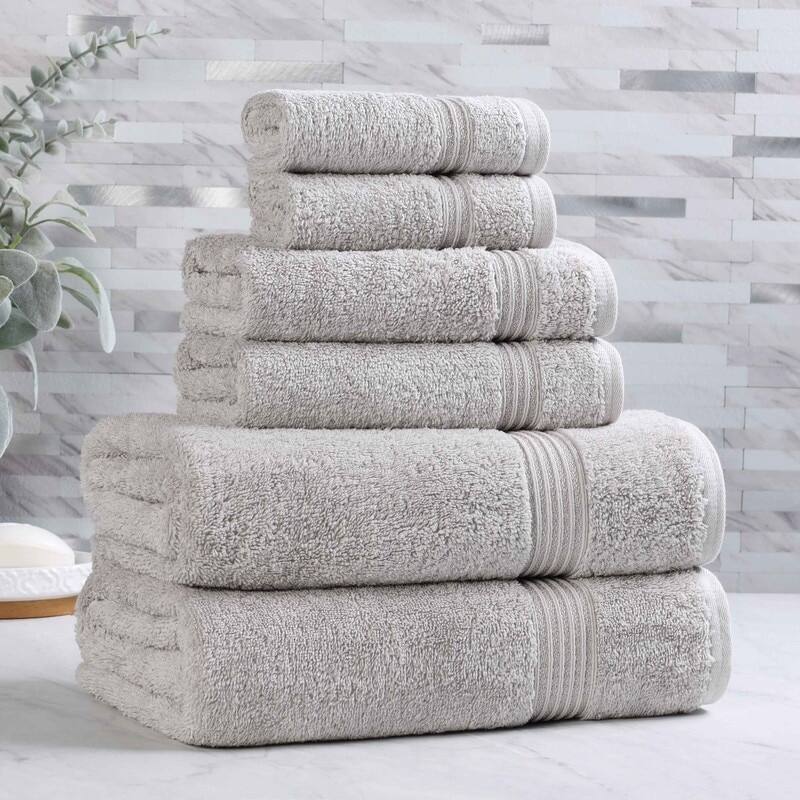 Superior Heritage Egyptian Cotton Absorbent 6-Piece Towel Set