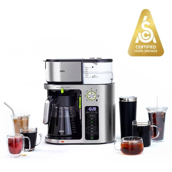 Braun MultiServe 10Cup SCA Certified Coffee Maker with Internal Water