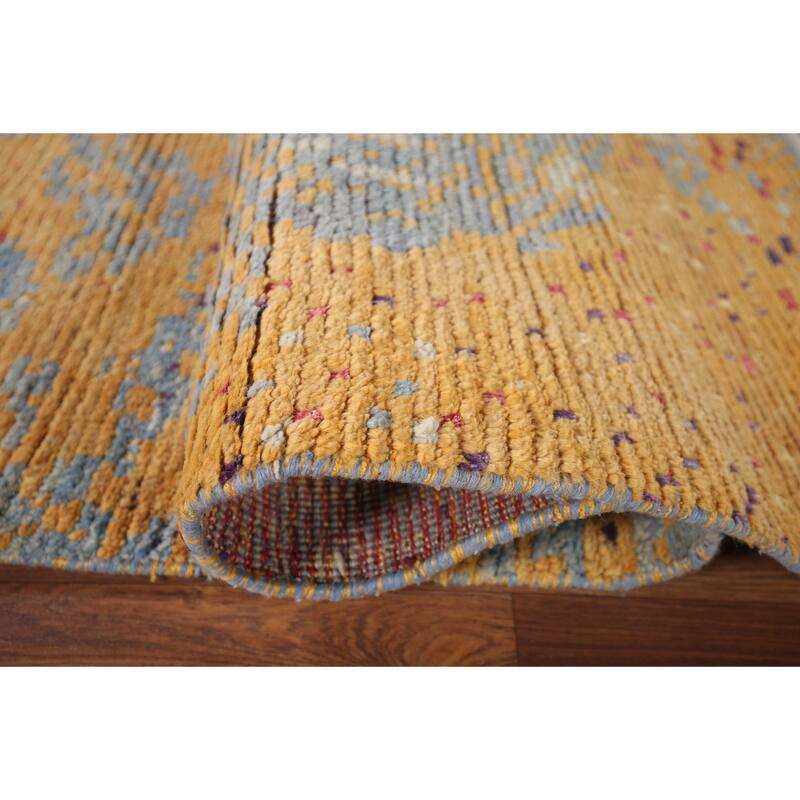 All-Over Moroccan Abstract Area Rug Handmade Wool Carpet - 5'3"x 8'3"