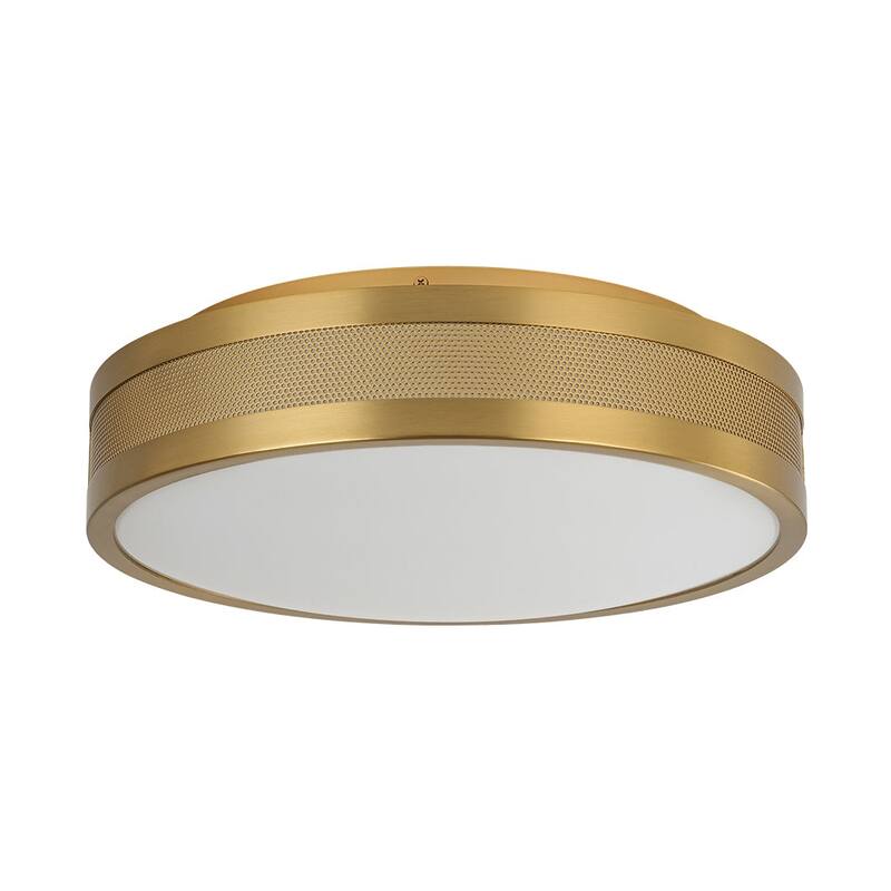 Modern Mesh Design Round Dimmable LED Flush Mount Ceiling Light