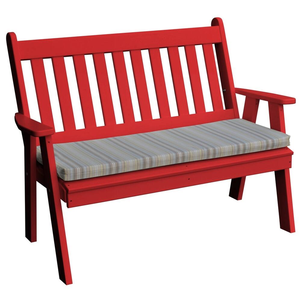 Poly 4' Traditional English Garden Bench