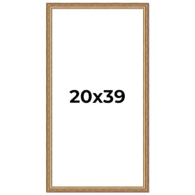 20x39 Frame Red Solid Wood Picture Frame Width 1.75 Inches | Interior Frame Depth 1 13/16 Inches