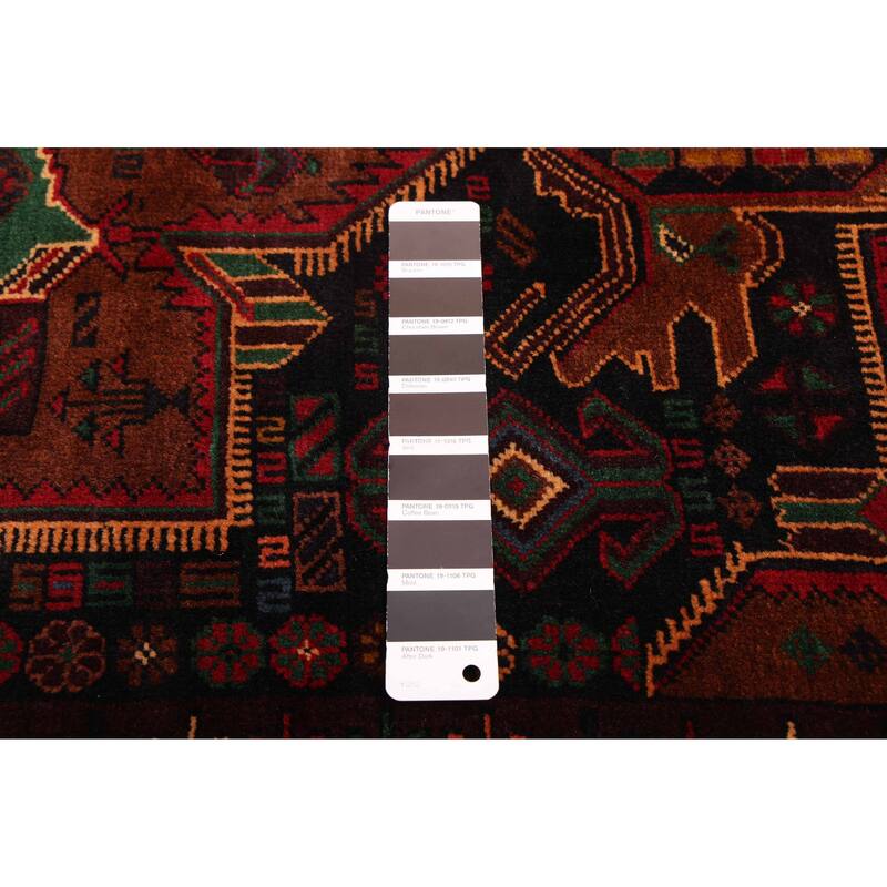 ECARPETGALLERY Hand-knotted Teimani Black, Brown Wool Rug - 3'7 x 6'10