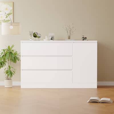 Modern Design Wooden Side Cabinet With Hidden Drawers
