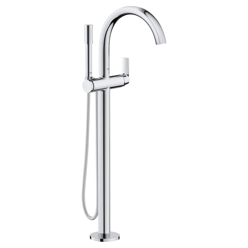 Grohe Defined Free Standing Tub Filler with Built-In Diverter and Hand