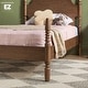 preview thumbnail 28 of 34, Walker Edison Easy Assembly Solid Wood Twin Bed with Wood-Turning Detail