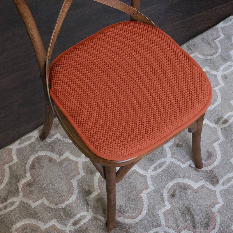 16-in. Square Non-slip Memory Foam Seat Cushions (2 OR 4) - 16 X 16