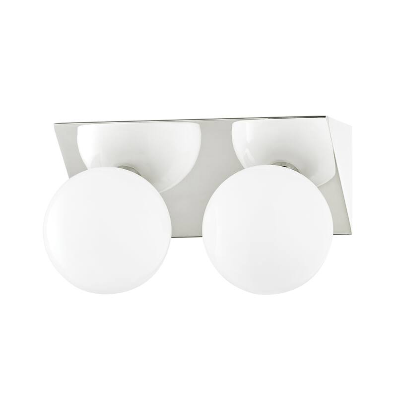 Porch & Den Briles Opal Glossy Glass Bath Bracket
