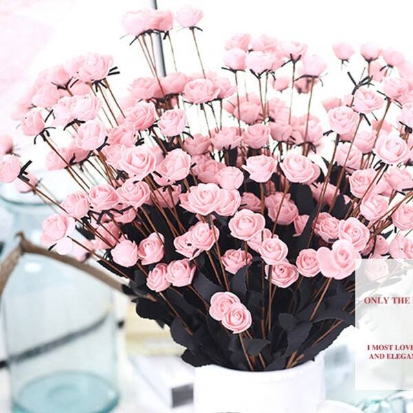 Shop Artificial Pe Fake Flowers Rose Floral Wedding Bouquet Bridal Hydrangea Decor Overstock 31431011