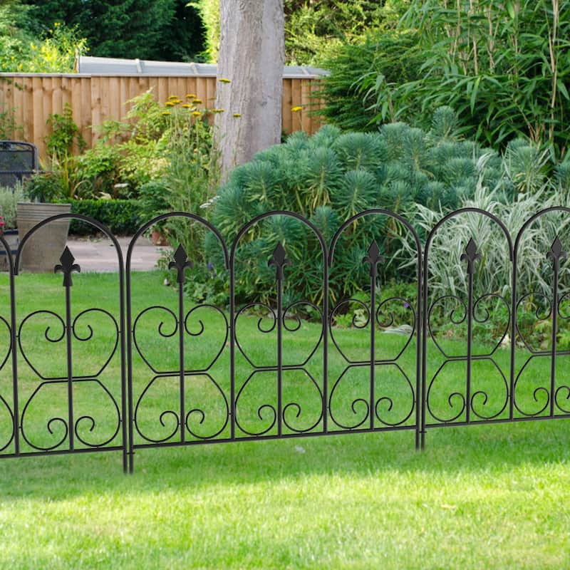 24"W x 32"H Decorative Metal Fence Panel(5 Pieces)