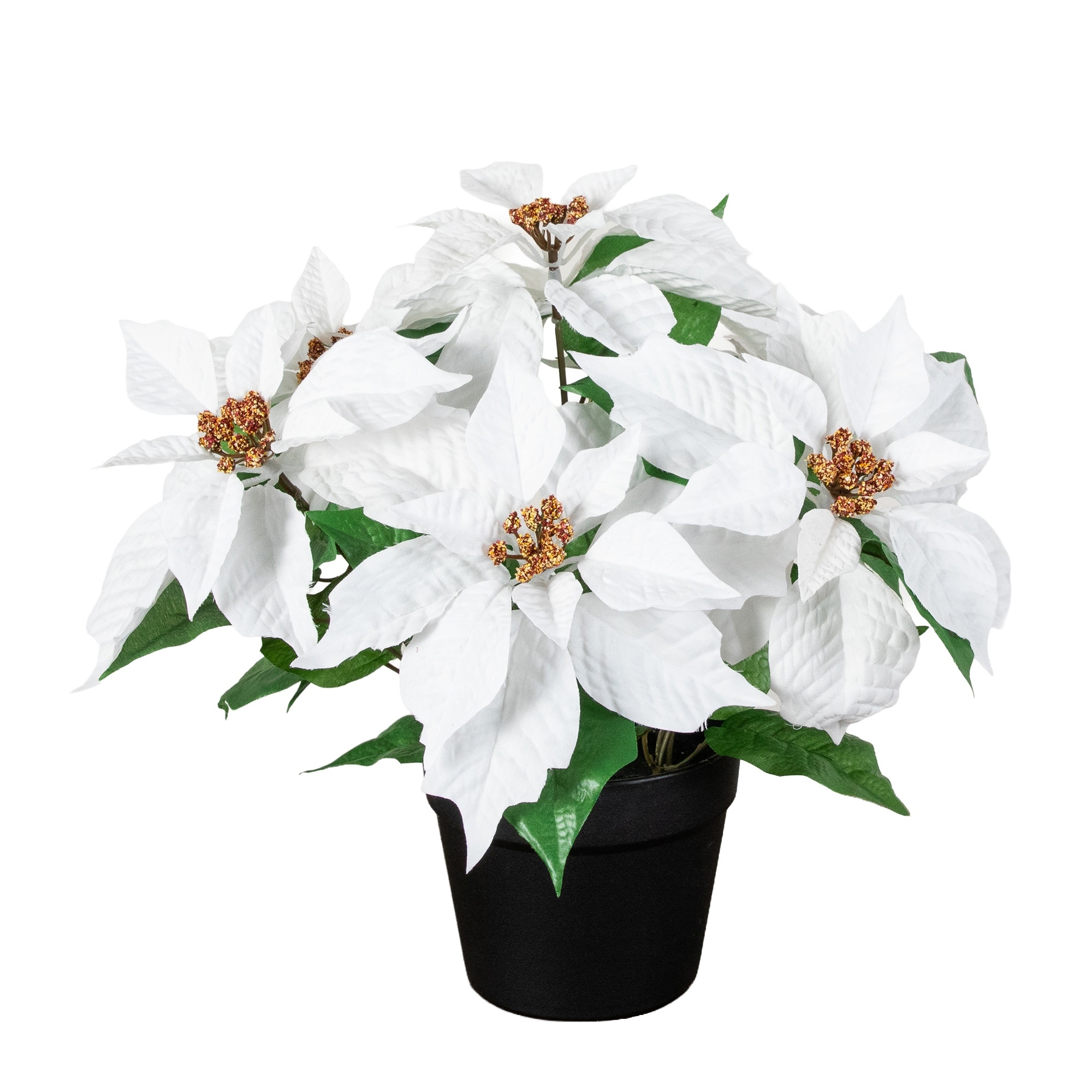 15-in Artificial Poinsettia Plant