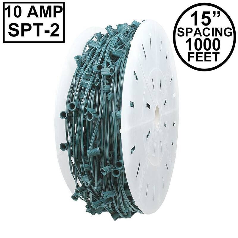 Novelty Lights 1,000 Foot 10 AMP C9 Christmas String Bulk Reel
