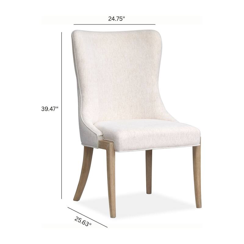 Salt Life Home Sunset Cove Sanibel Brown Upholstered Host Chair Two Pack - 24.75''W x 25.63''D x 39.47''H
