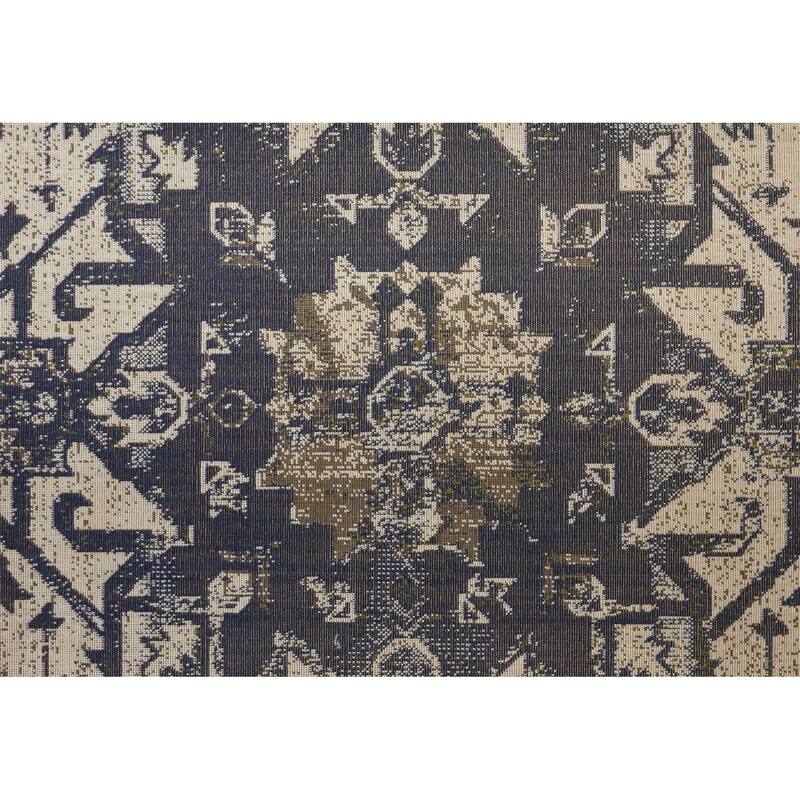 Hurst Vintage Medallion Oriental Transitional Area Rug