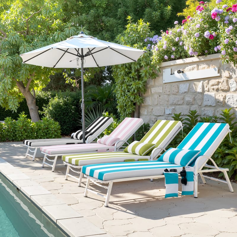 Pellebant Outdoor Lounge Chair Cushions with Pillow