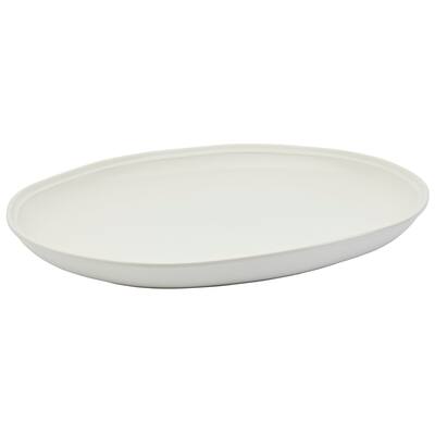 Bee & Willow White Earthenware 18" Oval Platter