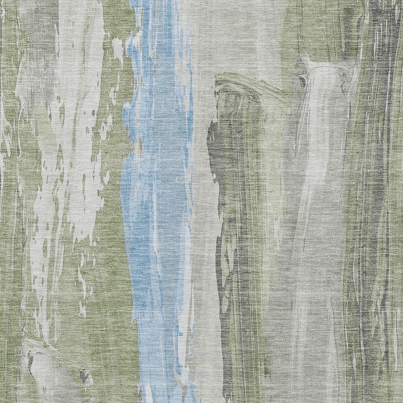 HomeRoots Abstract Transitional Rectangle Outdoor Rug