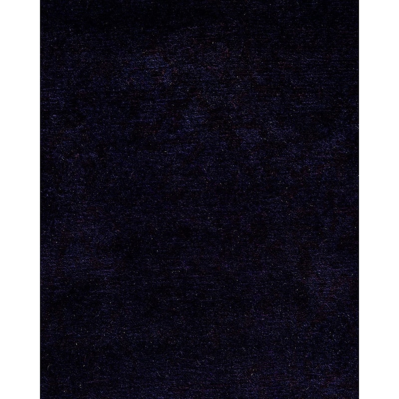 Fine Vibrance, One-of-a-Kind Hand-Knotted Area Rug - Purple, 6' 1" x 6' 1" - 6' 1" x 6' 1"