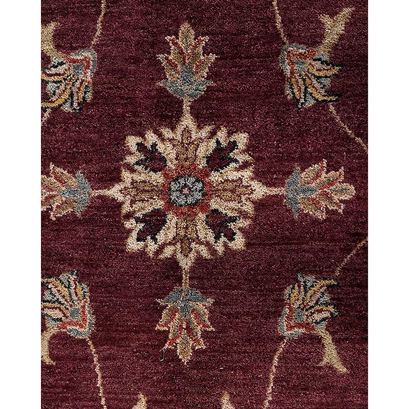 Oushak One-of-a-Kind Hand-Knotted Area Rug - Red, 9' 2" x 12' 3" - 9' 2" x 12' 3"