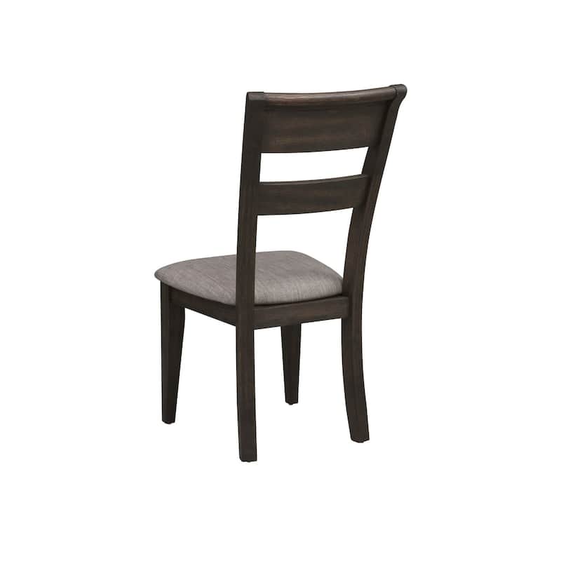 Double Bridge Dark Chestnut Splat Back Side Chair (Set of 2)
