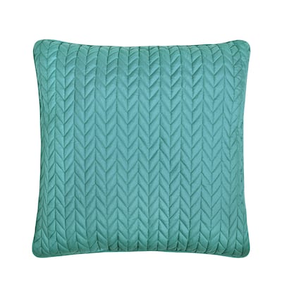 Cayman 20" Square Quilted Decorative Throw Pillow