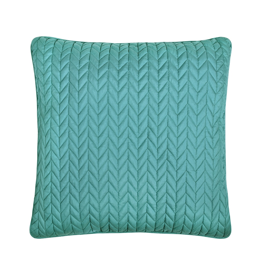 Cayman 20" Square Quilted Decorative Throw Pillow