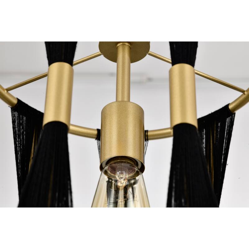 Mulus 13 Inch Glam Gold Finish Single Light Pendant