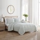 preview thumbnail 2 of 6, Stone Cottage Willow Way Ticking Stripe Cotton Reversible Quilt Set