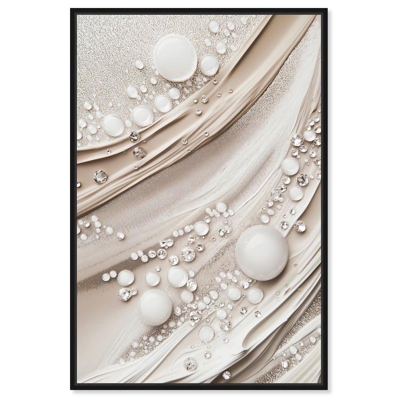 Viscous Veils IV Canvas by Art Remedy - Black - 30" x 45"
