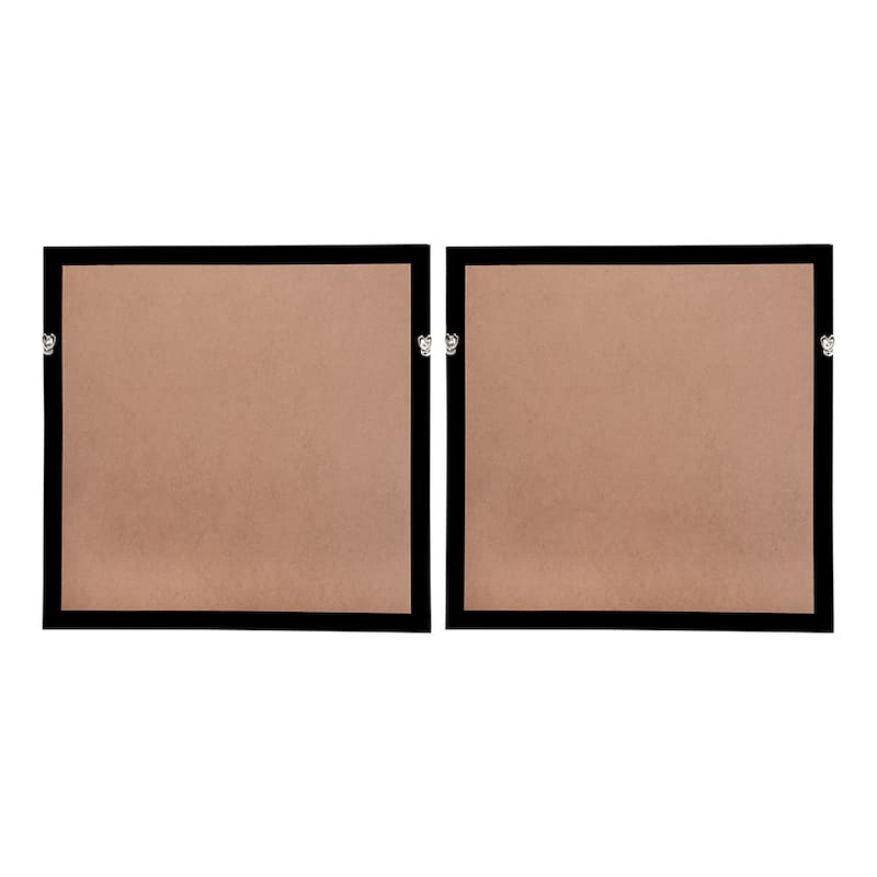 23.5" x 23.5" Elos Stone Shadow Boxes Wall Art,Set of 2