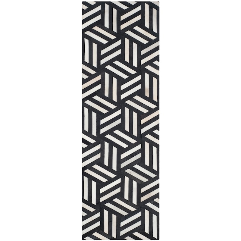 SAFAVIEH Handmade Studio Leather Farrah Modern Leather Rug