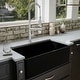 preview thumbnail 4 of 20, Karran FCP33SB 33" Single Bowl Panel Front Farmhouse Fireclay Kitchen Sink with Reversible Apron Front