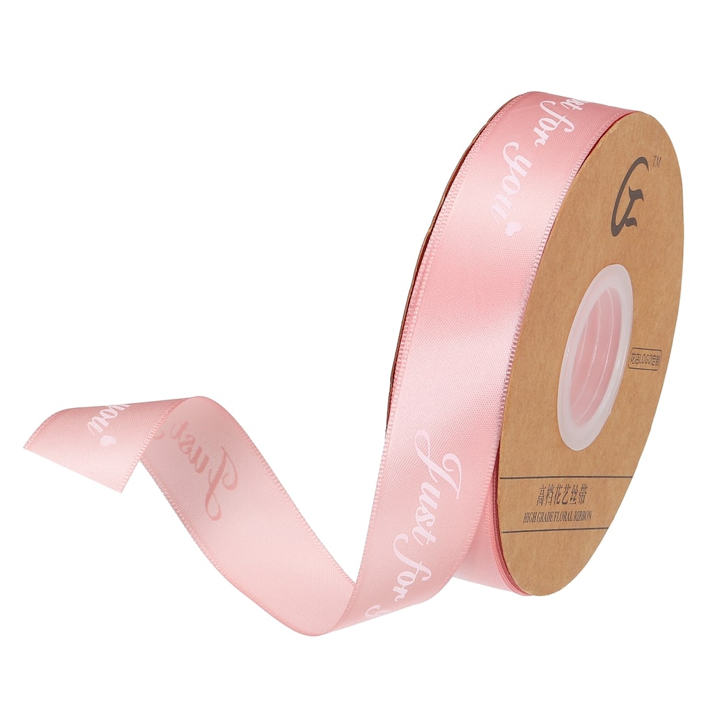 1" 50 Yard Wide Satin Ribbon Grosgrain Ribbon, Just for You - 1" x 50 Yard