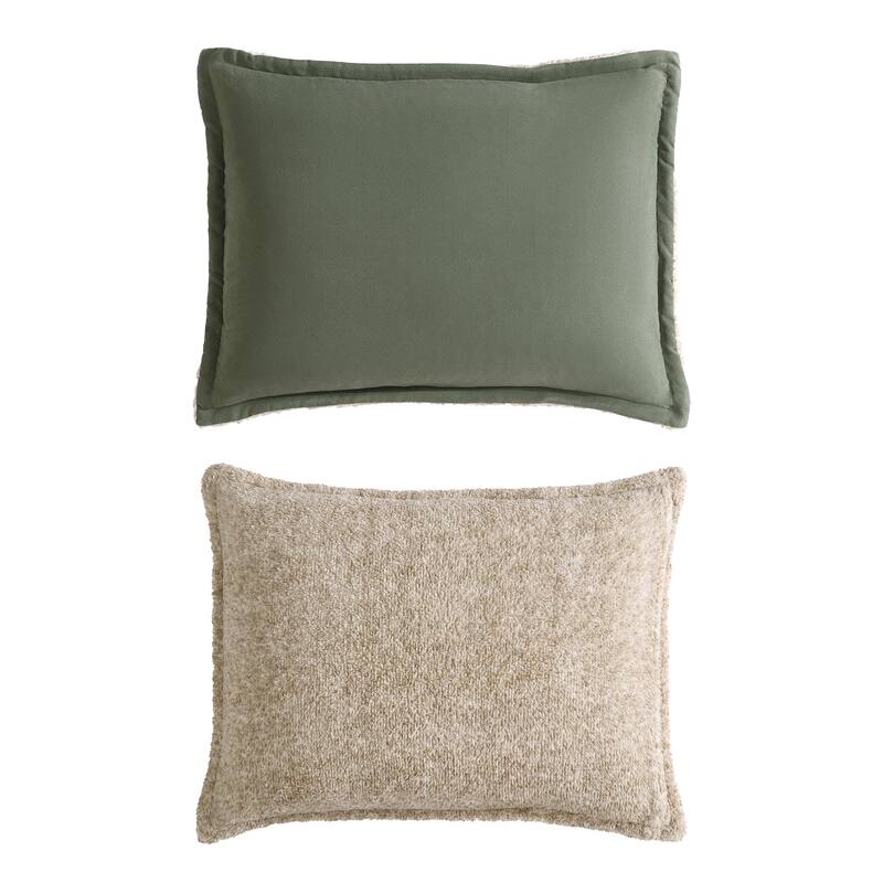 Wrangler Legendary Solid Microsuede/Sherpa Reversible Comforter Set
