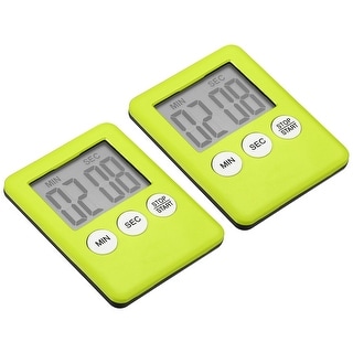 Digital Timer,2Pcs Small Count Down/UP Clock with Magnetic,Kitchen Timer  Yellow - Bed Bath & Beyond - 36885874