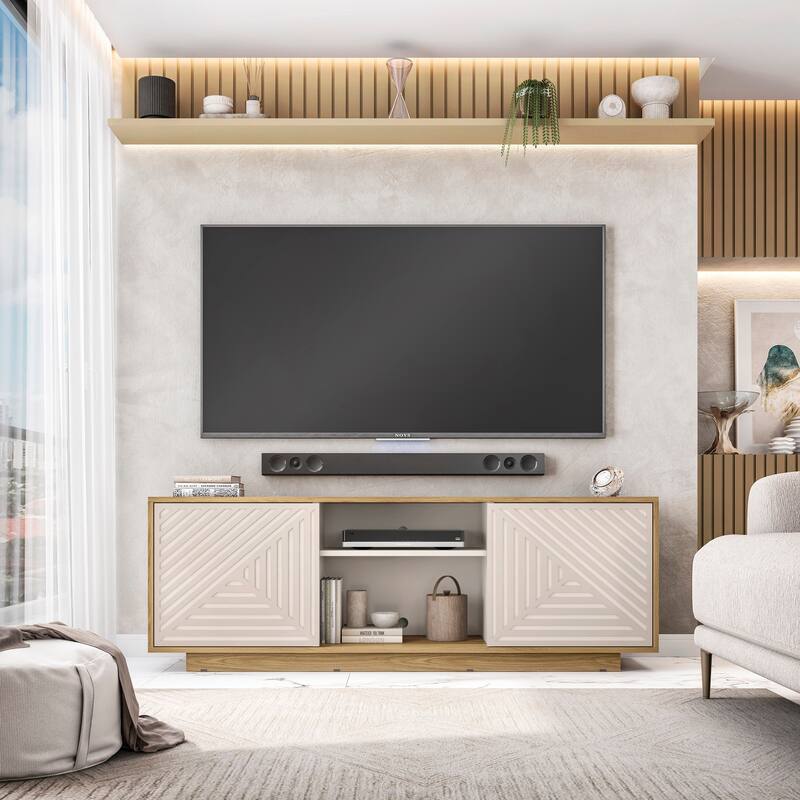 Techni Mobili Modern TV Stand for TVs Up to 70", Black