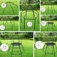 preview thumbnail 9 of 10, Hapfan Jungle Gym with Platform and Tent, Climbing Toys with Monkey Bars for Kids, Metal Outdoor Play Equipment