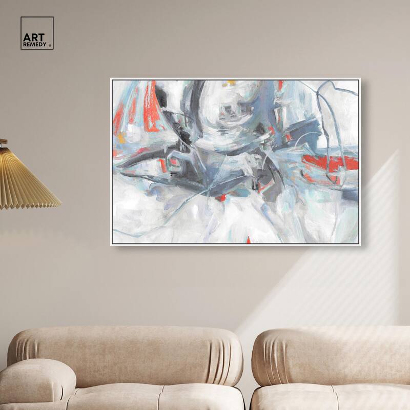 Grey Touches Canvas by Art Remedy
