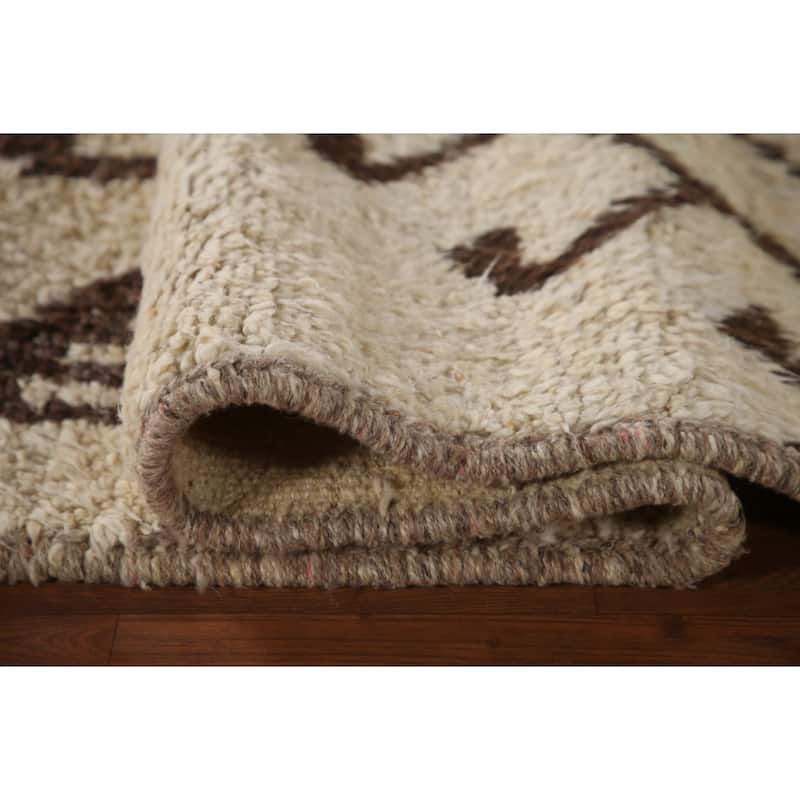 Natural Dye Anatolian Turkish Runner Rug Hand-knotted Wool Carpet - 3'4"x 12'3"