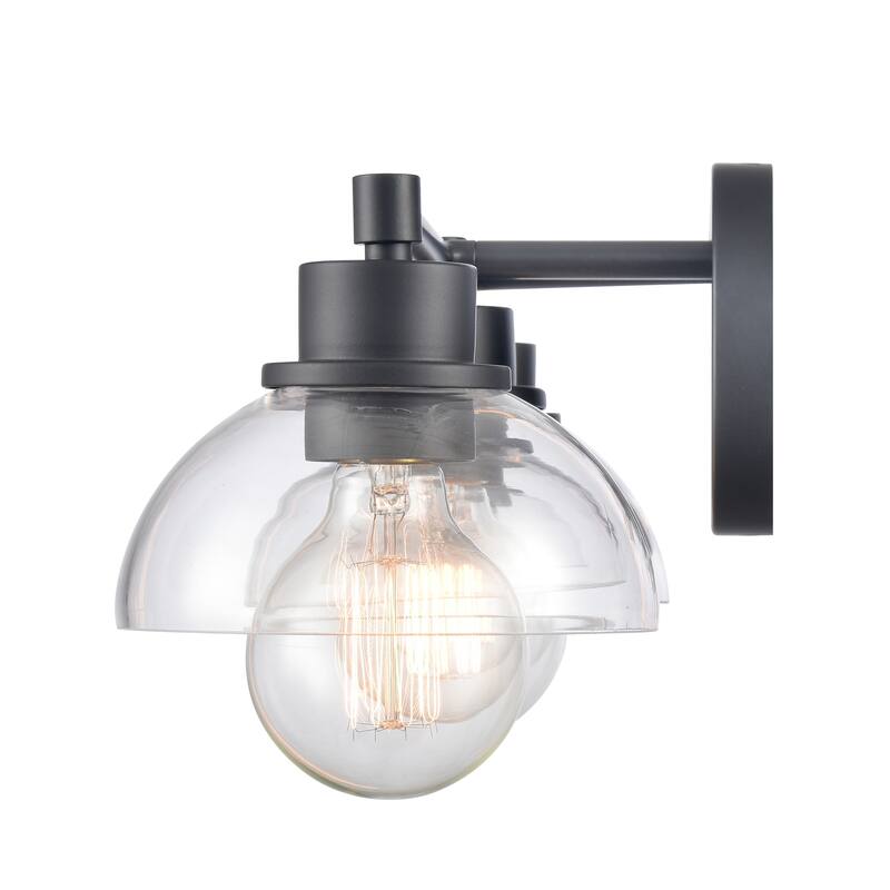 Elk Home Julian Brushed Gold With Glass Shade 2 Light Vanity Light