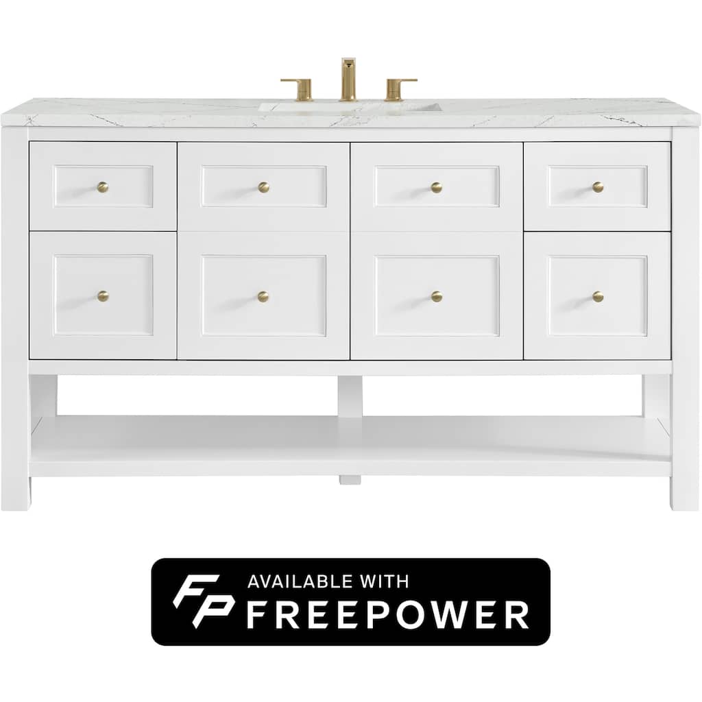James Martin Vanities 330-V60S-FENC Breckenridge 60" Free Standing