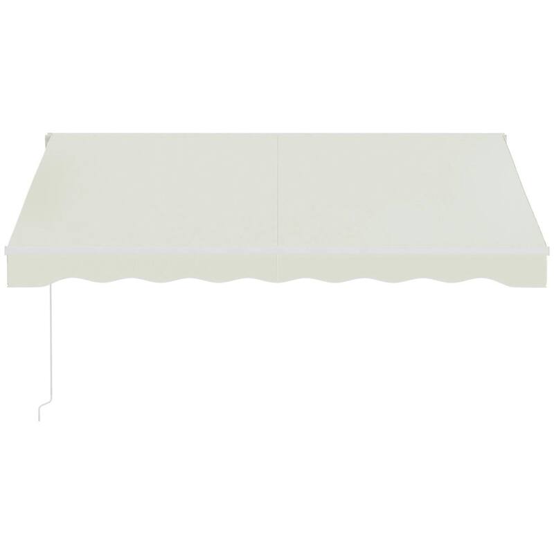 10'x8' Electric Retractable Awning,Remote Controller and Manual Crank