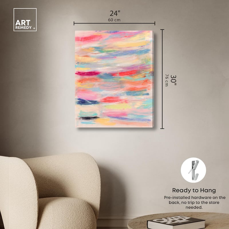 Color Play III Canvas by Art Remedy, Gallery Wrapped