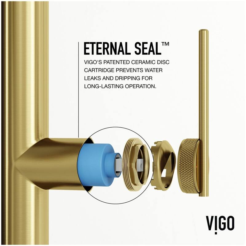 Vigo VG02037 Sterling 1.8 GPM 23" H Single Handle Single Hole
