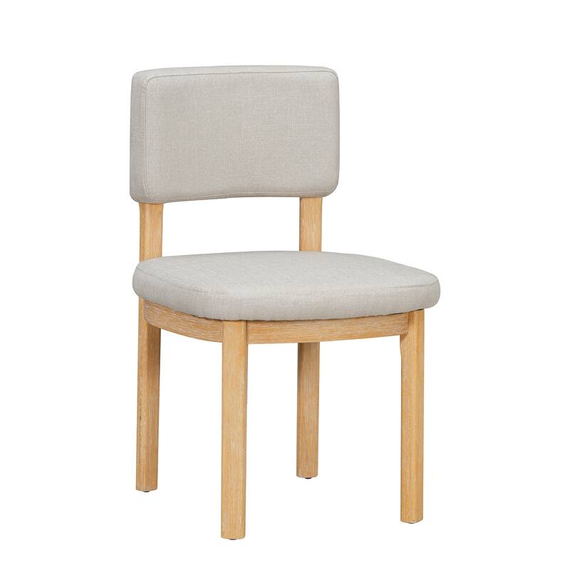 60" Farmhouse Dining Table with Cutout Legs, Rectangular Wood Table for Dining Room & Kitchen