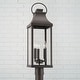 preview thumbnail 6 of 5, 3-light Outdoor Post-Lantern w/ Clear Glass