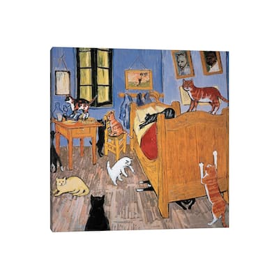 iCanvas "Van Gogh Arles Cat" by Chameleon Design, Inc. Canvas Print