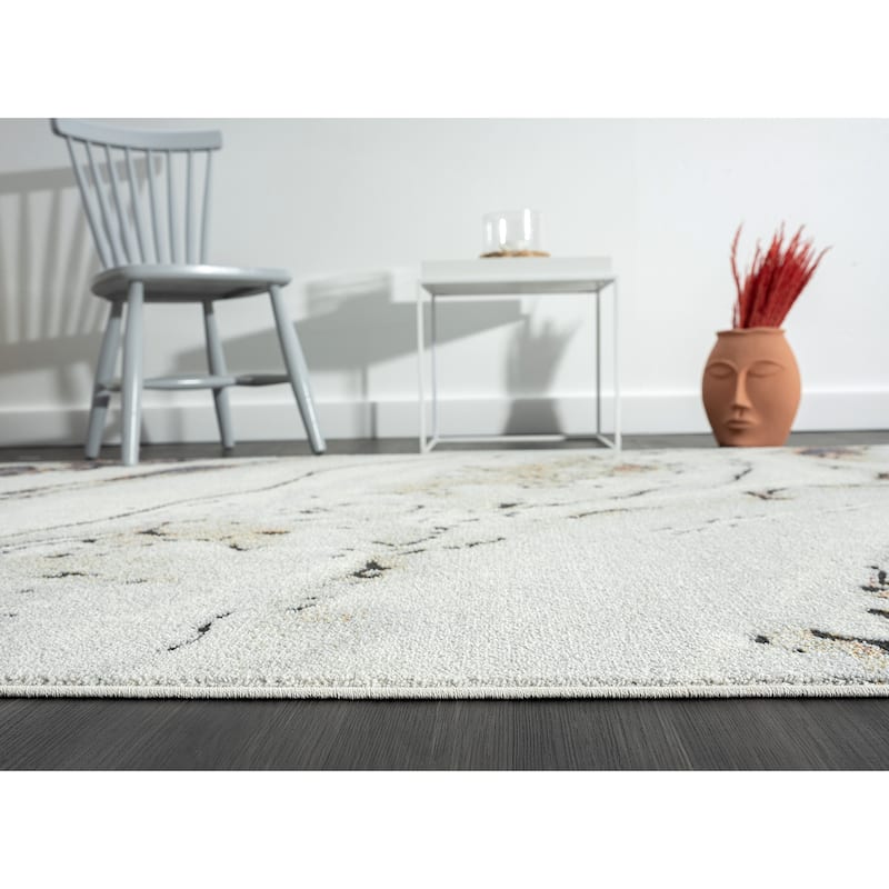 Abani Rugs Venus VNS130A Natural Stone Beige Grey Area Rug